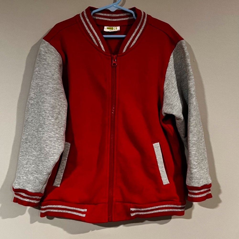 Crazy 8 Red and Gray Kids Hoodie